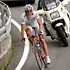 Andy Schleck im weissen Trikot des besten Jungfahrers bei der 14 Etappe desGiro d'Italia 2007